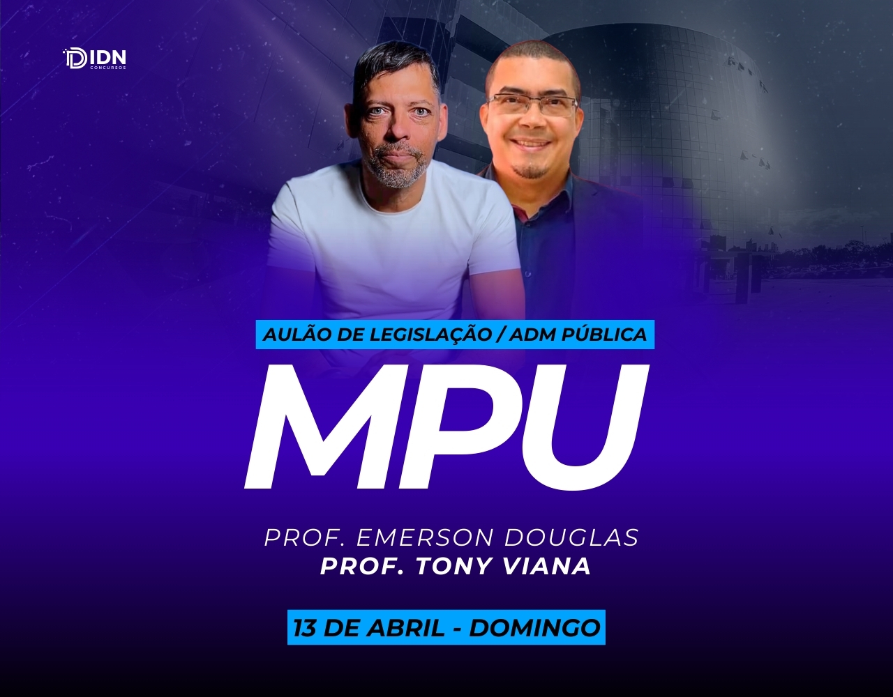 Aulão Presencial – Legislação Institucional & Administração Pública
