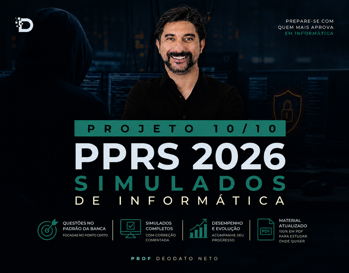 Novo cursoProjeto 10/10 PPRS 2026 – Simulados de Informática | FUNDATEC com Correções ao Vivo
